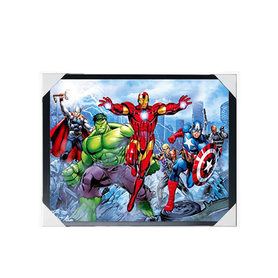 Оптовый аниме 3D плакат Marvel 3D линзовый плакат Декорация стены 3D печать меняющая изображение аниме плакат
