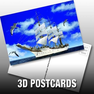 Сувенирные подарки 3D-почтовые открытки передвижные открытки для памятных зданий пейзаж