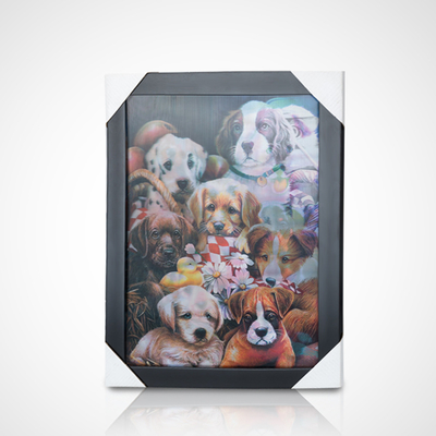 3D-лентикулярный плакат PET 30*40 см 5D-лентикулярный плакат тигры 3D-краска с черной рамкой для домашнего убранства