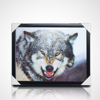 3D линзообразная живопись PET 40*30 см 5D 3D линзообразная картина лошади с черным каркасом