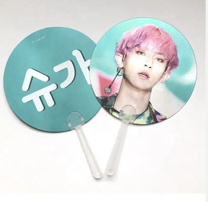 3D-анимация по индивидуальному заказу KPOP Korea Idol Flip 3d ручной вентилятор прозрачный ткань ручной вентилятор для подарков