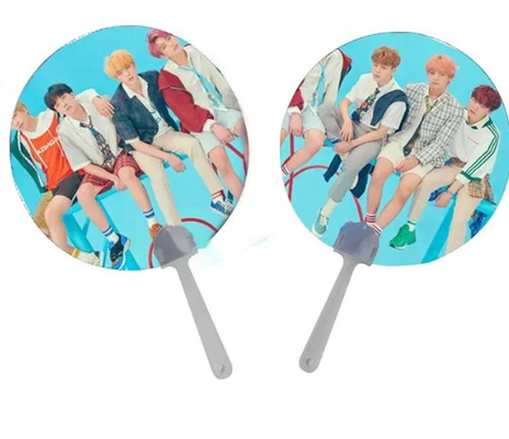 3D-анимация по индивидуальному заказу KPOP Korea Idol Flip 3d ручной вентилятор прозрачный ткань ручной вентилятор для подарков