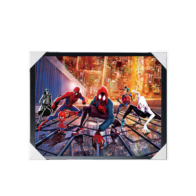Оптовый аниме 3D плакат Marvel 3D линзовый плакат Декорация стены 3D печать меняющая изображение аниме плакат
