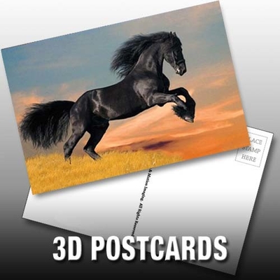 Флип-эффект 3D линзообразная открытка Милые щенки и котят дизайн