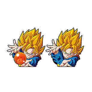 Оптовая Дизайн Dragon Ball водонепроницаемая 3D аниме наклейки меняющие флипсы наклейки линзовые автомобильные наклейки аниме